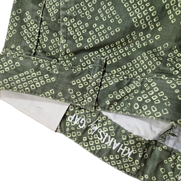 Khakis by Gap skinny Mini Green Abstract Print pants size 00 - Picture 5 of 8
